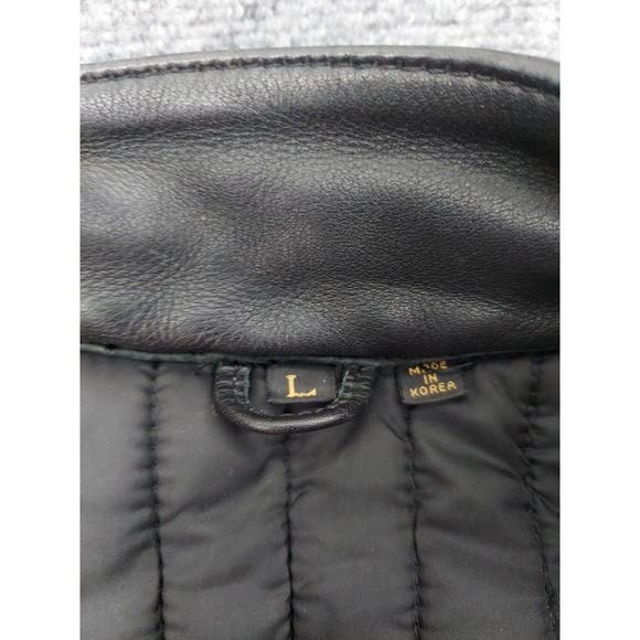 Polaris leather Motorcycle Jacket Mens Large Black Hein Gericke Biker Moto - Picture 14 of 16